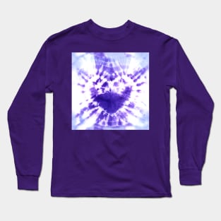 Tie-Dye Purple Heart Long Sleeve T-Shirt